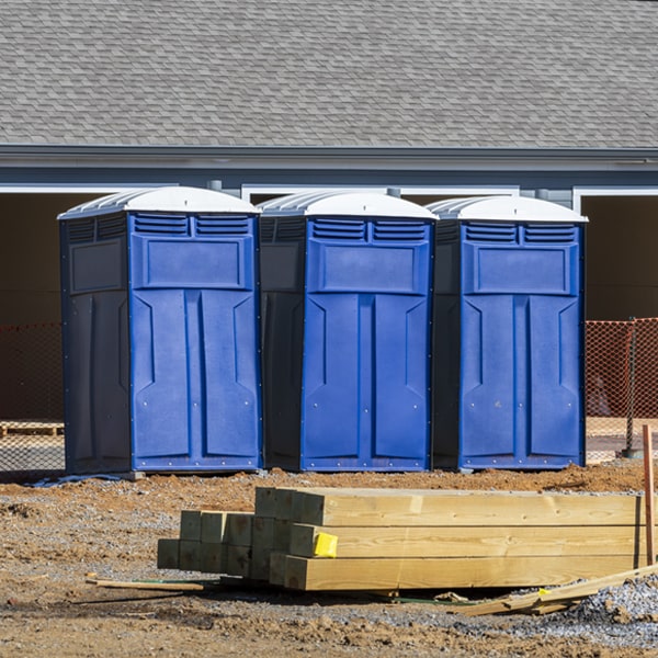 are there any restrictions on where i can place the porta potties during my rental period in Spencer IN